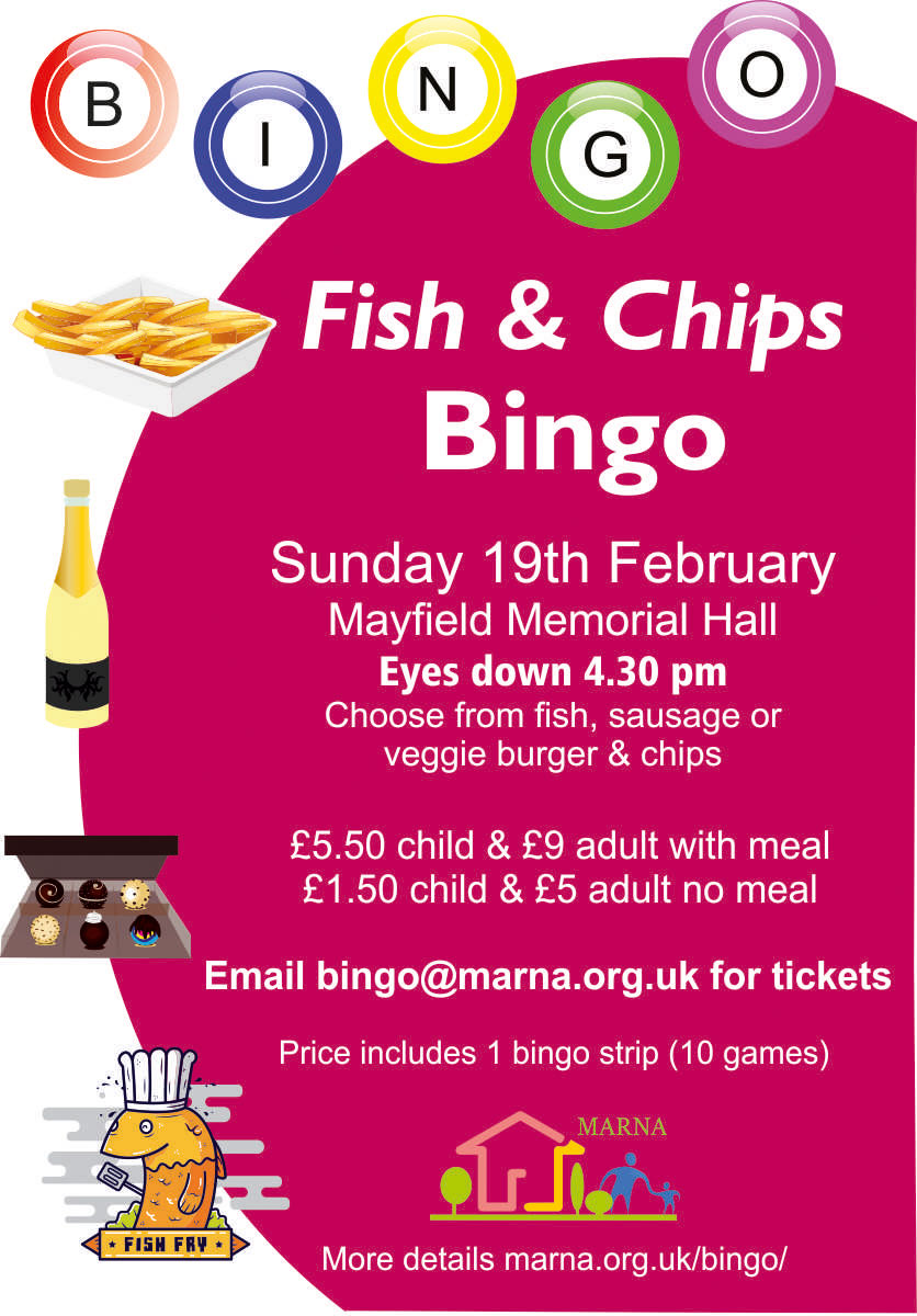 Fish and chips bingo